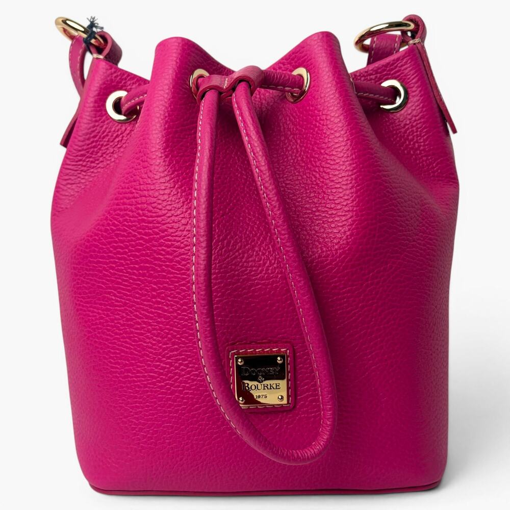 Dooney & Bourke Lucca Small Drawstring Bag Fuchsia
